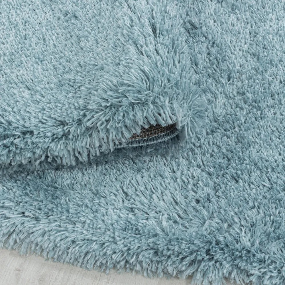 Modrý okrúhly koberec ø 160 cm Fluffy – Ayyildiz Carpets