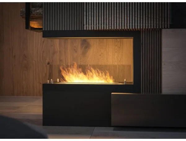 InFire - Rohový BIO krb 80x50 cm obojstranný