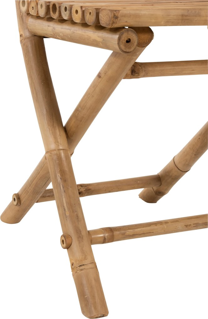 Prírodná bambusová skladacia stolička Bamboo Pliable - 54*45*85cm