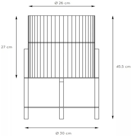 Lucide 03540/01/72 - Stolná lampa JANTINE 1xE27/40W/230V