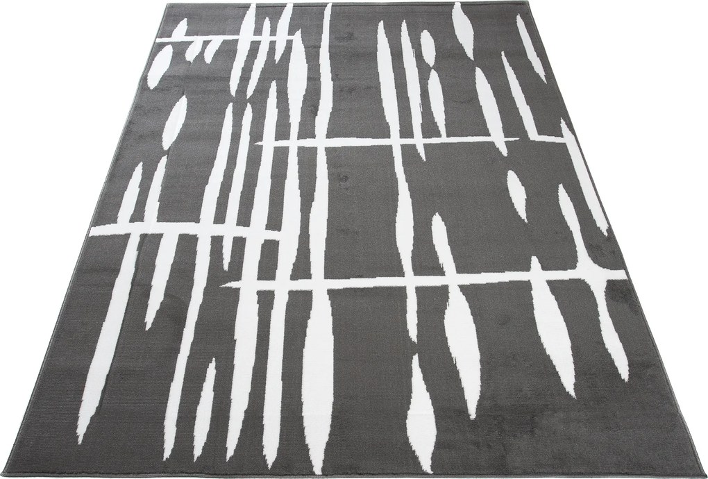 TA Koberec T967A DARK GRAY CHEAP PP CRM Sivý (tmavý) Obdĺžnikový Rozmer: 120x170 cm