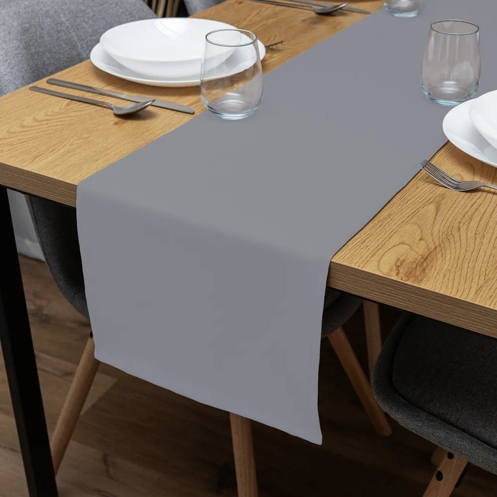 Biante Dekoračný behúň na stôl Rongo RG-068 Sivý 20x120 cm