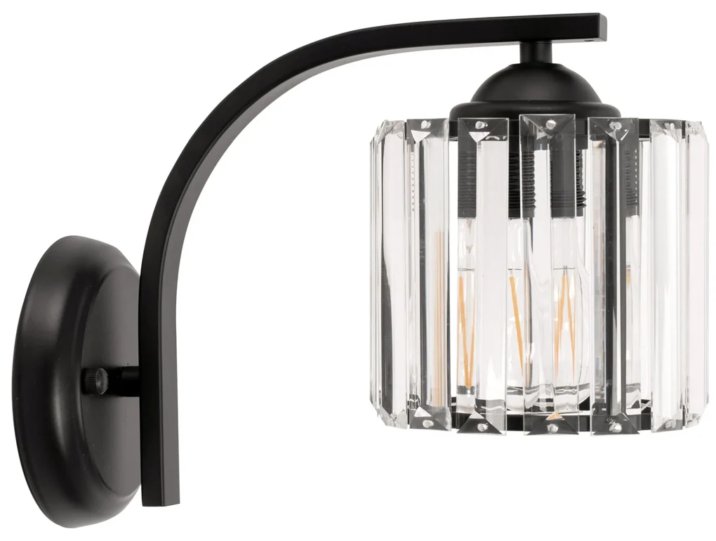 Toolight - Nástenná lampa 1xE27 APP512-1W, čierna, OSW-08558