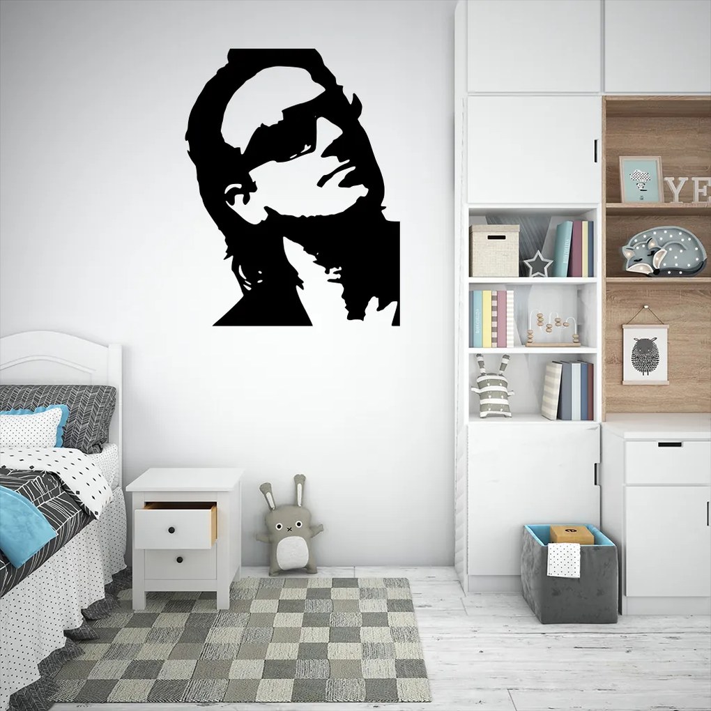 Veselá Stena Samolepka na stenu na stenu Bono Vox (U2) Farba: čierna