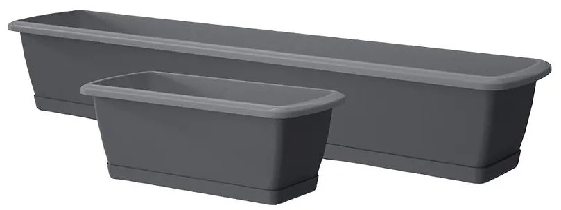 Kvetináč Respana set-antracit ISE400P-S433