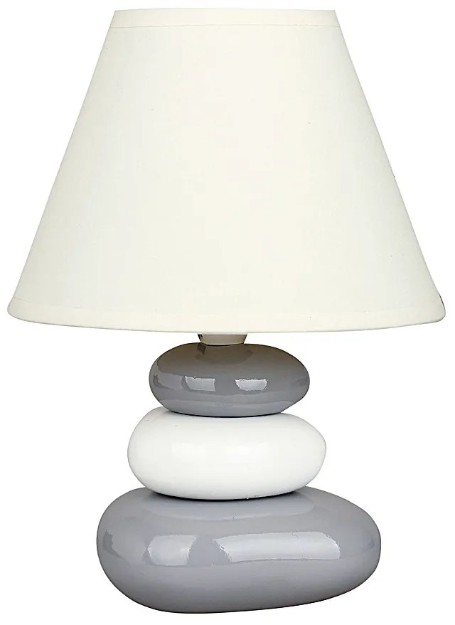 RABALUX Dizajnová stolná lampa SALEM, sivo-biela