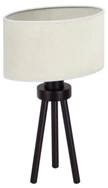 Duolla - Stolná lampa OVAL 1xE27/15W/230V pr. 30 cm šedá