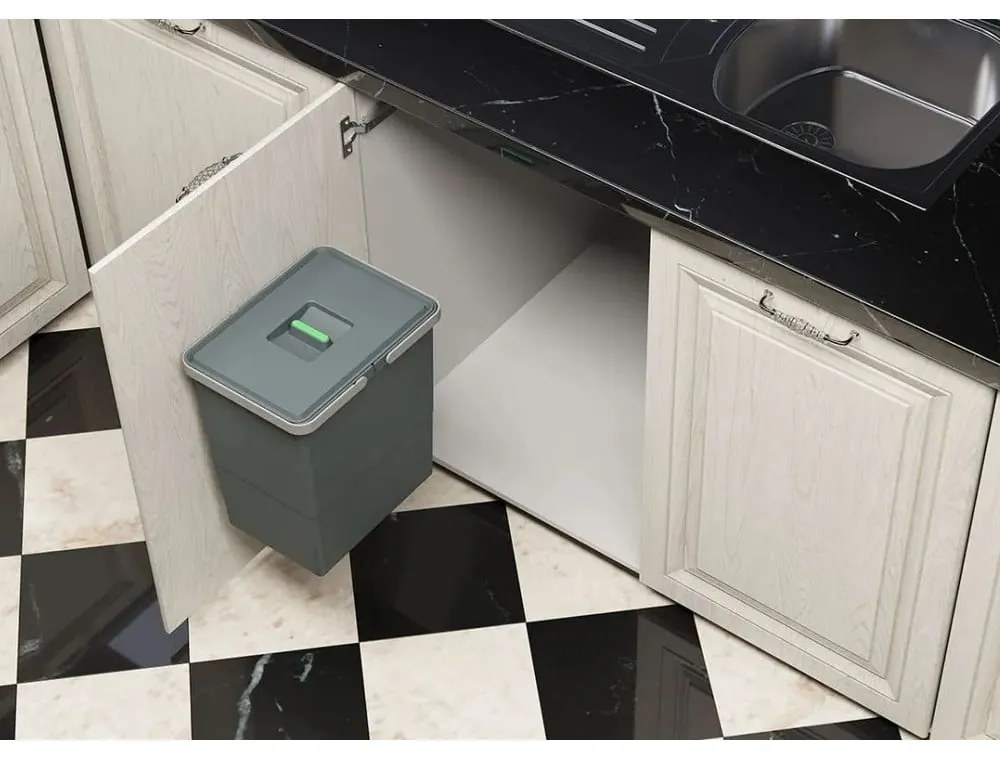 Vstavaný plastový odpadkový kôš 18 l Easy - Elletipi