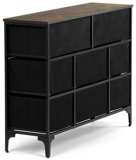 Autronic BONTEC Komoda 103x30x78cm, mdf, viacfarebná, AUK-W2104 BK Farba: Viacfarebná