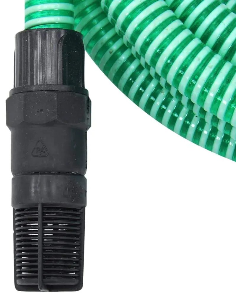 Odsávacia hadica s PVC spojkami, zelená 1" 4 m, PVC