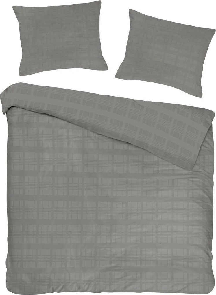 SATÉNOVÉ OBLIEČKY MARSELA EXCLUSIVE 160X200 CM, 2KS 70X80 CM SIVÉ