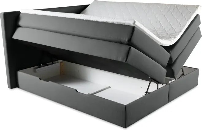 Kontinentálna boxspring posteľ AMBER, 200x180, tyrkysová (barell 72)