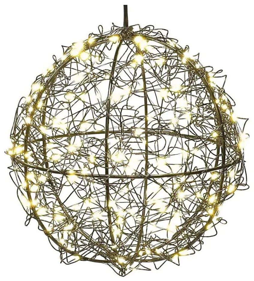 LED vianočná dekorácia 200×LED/230 V, priemer 20 cm