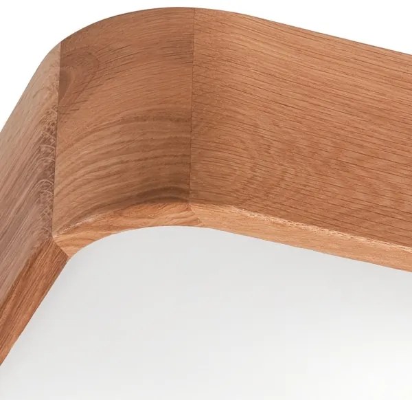 Stropné svietidlo OAK SQUARE 2xE27/15W/230V 35x35 cm dub