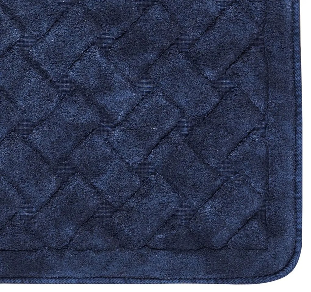 Súprava 2 kusov kúpeľňových predložiek Dante tmavomodrá