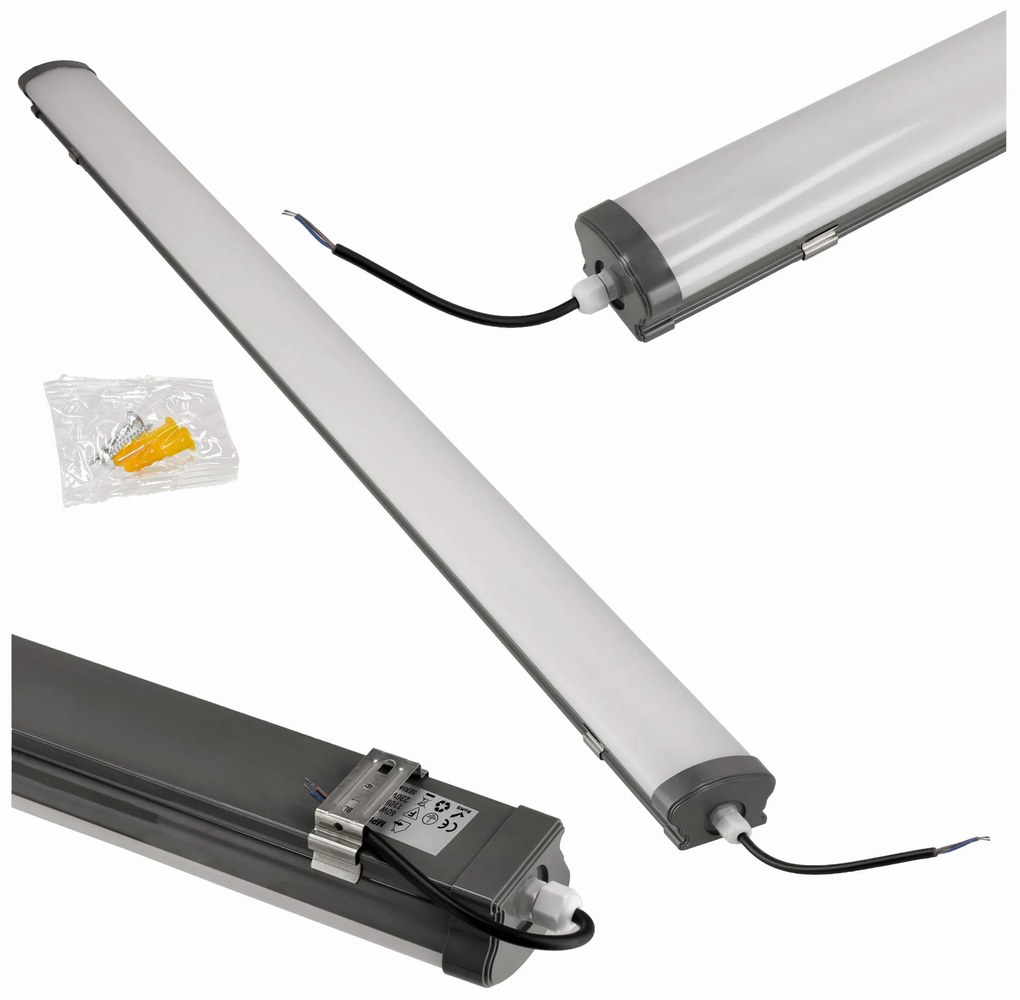 BERGE LED panel LEO čierny - 120cm - 50W - 230V - neutrálna biela