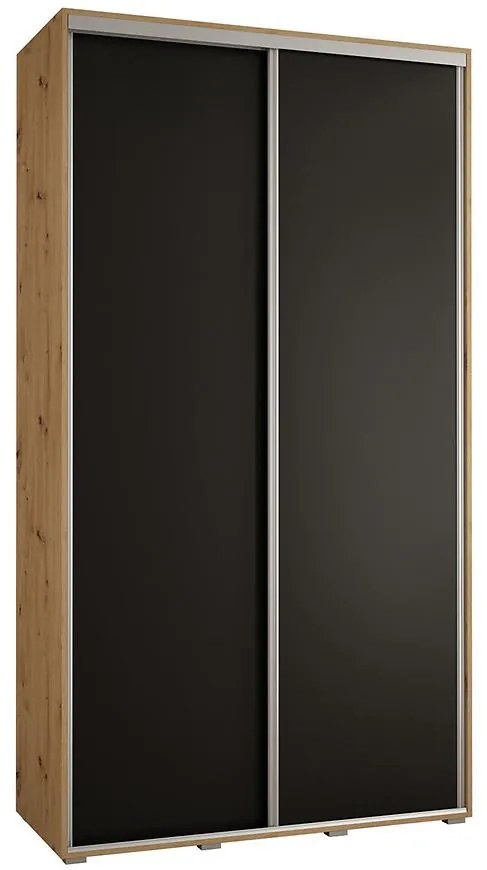 Skriňa 45 Canaris 1 140 artisan/čierna/silver