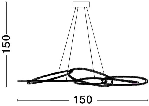 LED luster Nudos