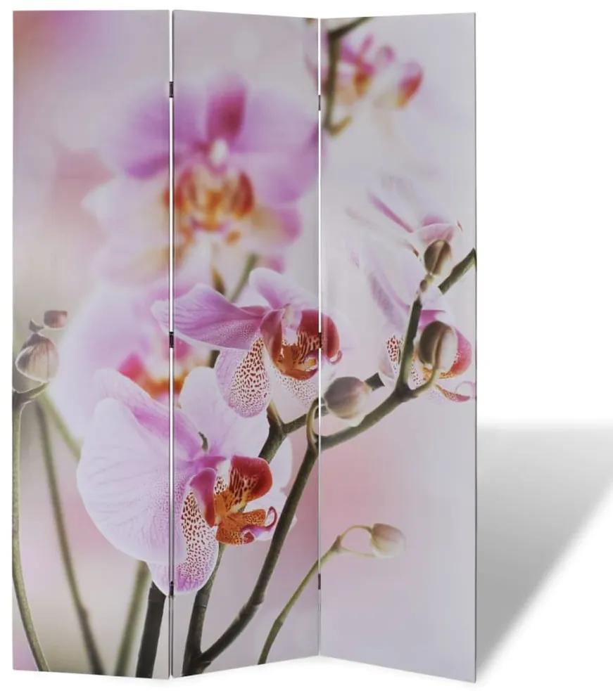 vidaXL Skladací paraván 120x170 cm potlač kvetov