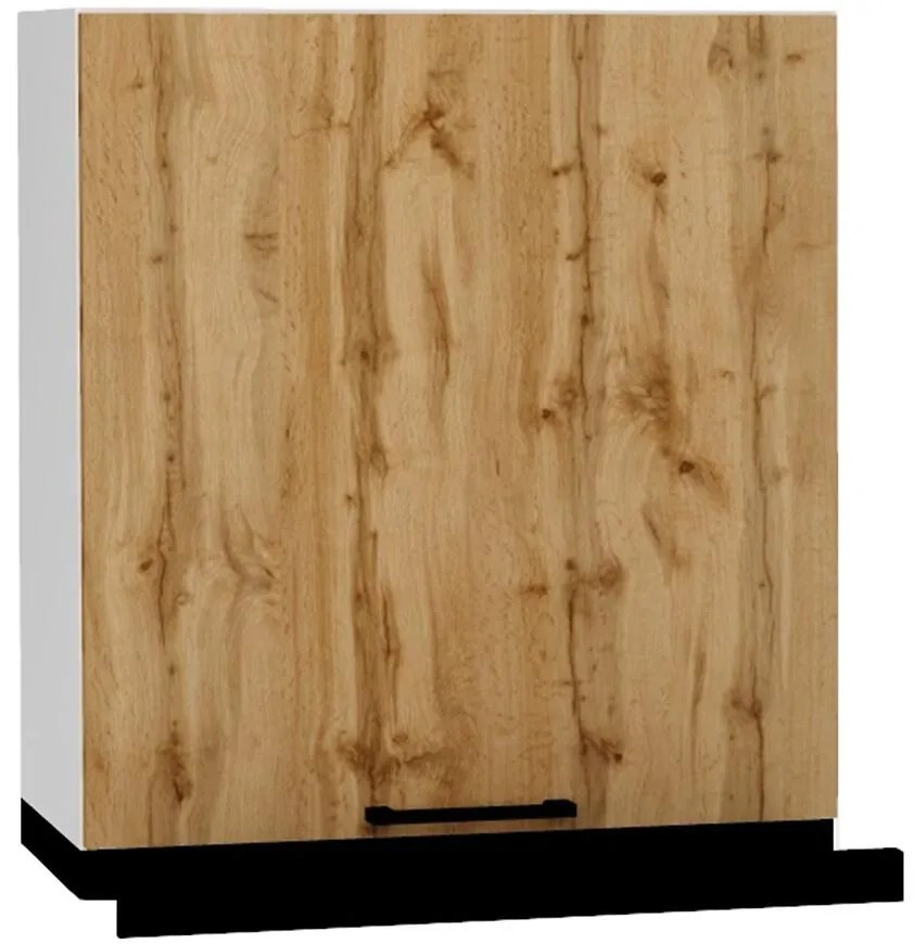 Kuchynská skrinka Bono W60/68 Slim Pl s čiernym digestorom dub wotan