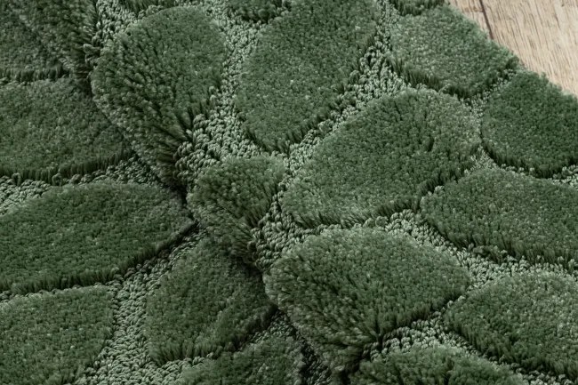 Sada kúpeľňových koberčekov SUPREME STONES kamienky, zelená