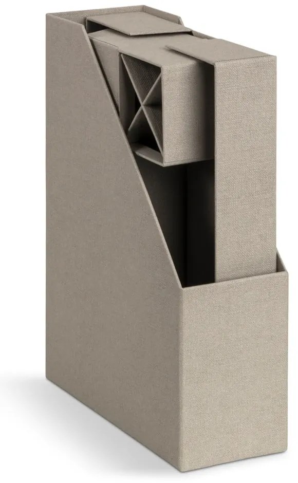 Kartónové organizéry v súprave 4 ks Hugo Canvas Paper Laminate – Bigso