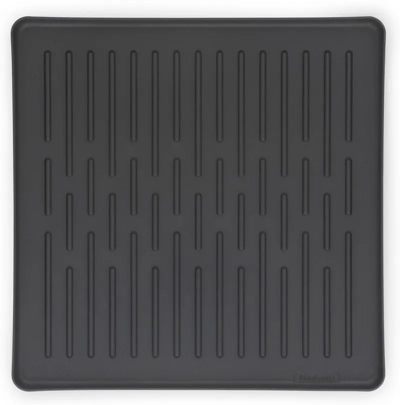 Tmavosivý kovový dvojposchodový odkvapkávač 37x33 cm – Brabantia