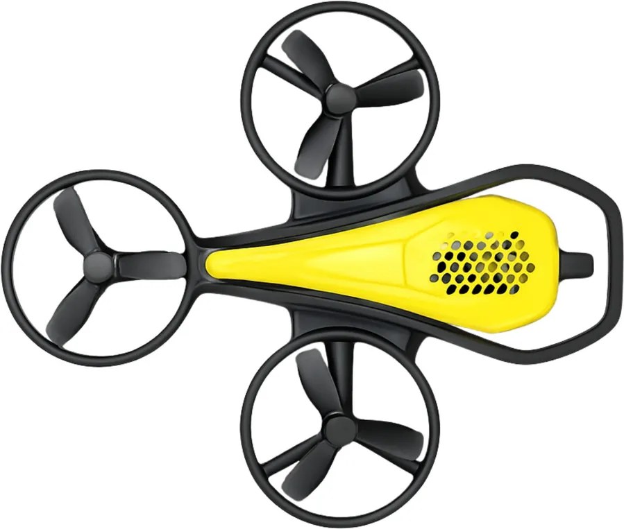 LEAN Toys Mini diaľkové ovládanie RC dron Syma X36 štvorosá akrobacia žltá