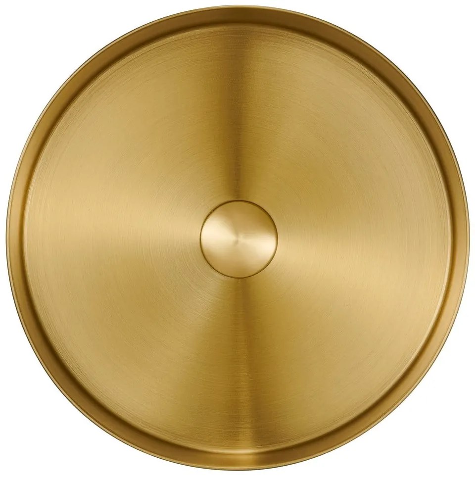 Okrúhle antikoro umývadlo v zlatej farbe ø 38 cm Aurum – Sapho