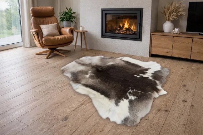 Koberec RENIFER POK003 PREMIUM hnedý / biely