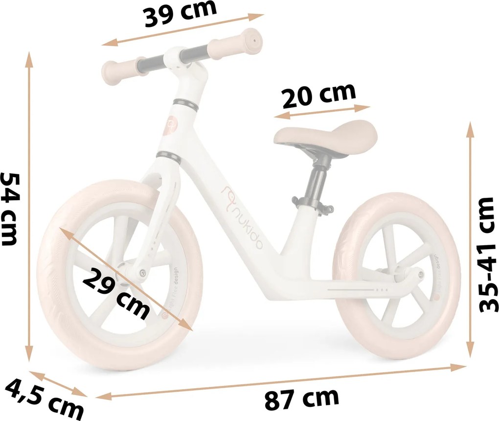 Detský bežecký bicykel Light Flee Nukido