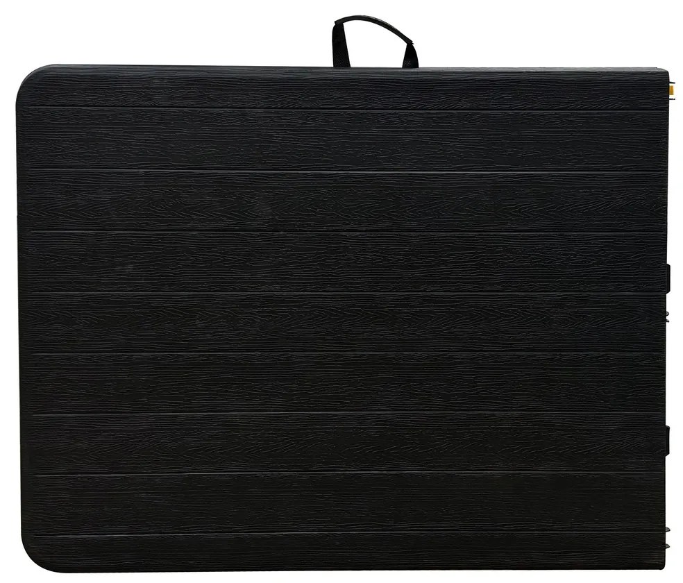 Autronic Záhradný stôl, kov, plast, čierny,AZ-K100 3 BK