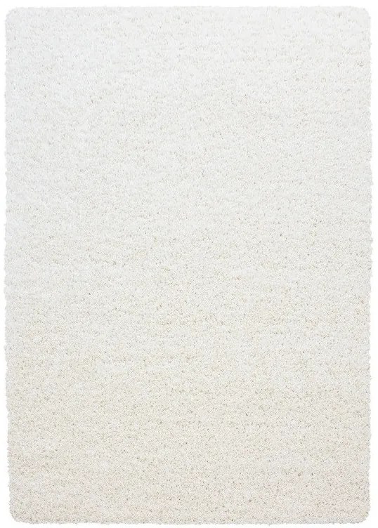Ayyildiz, Kusový koberec Dream Shaggy 4000 cream, 60x110, biela, obývacia izba