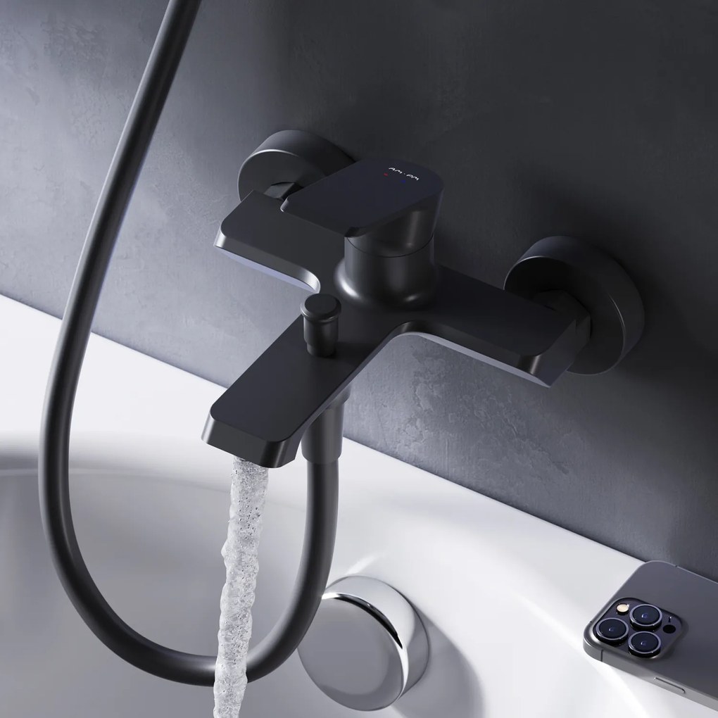 Vaňová a sprchová batéria AM.PM Flash FNA10022 jednopáková, čierna