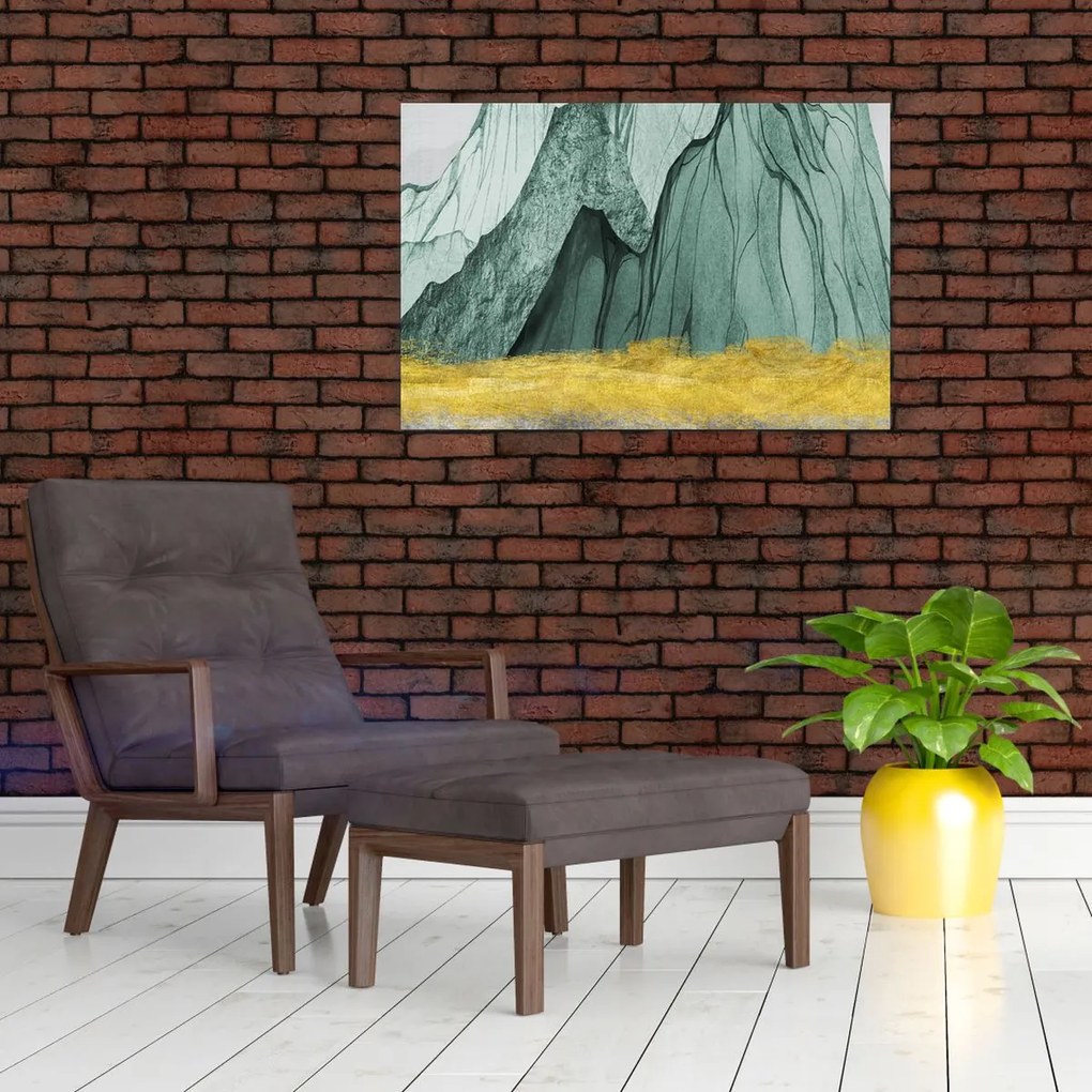 Obraz - Smaragdové hory N⁰3 (90x60 cm)