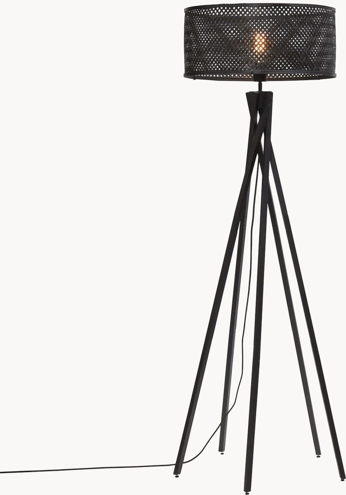 Bambusová stojacia lampa Java