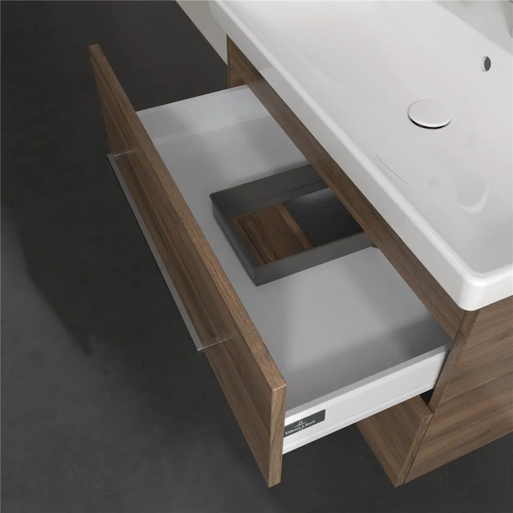 VILLEROY & BOCH Avento závesná skrinka pod umývadlo, 2 zásuvky, 780 x 452 x 514 mm, Arizona Oak, A89100VH