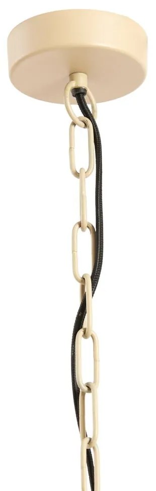 Závesné svietidlo v prírodnej farbe s dreveným tienidlom ø 40 cm Kabinda – Light &amp; Living