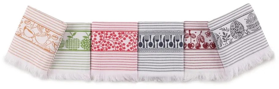 Bavlnené utierky v súprave 6 ks 40x60 cm Pecete – Foutastic