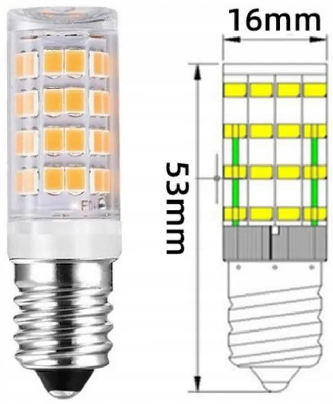 BERGE LED žiarovka Minicorn - E14 - 5W - 430 lm - teplá biela