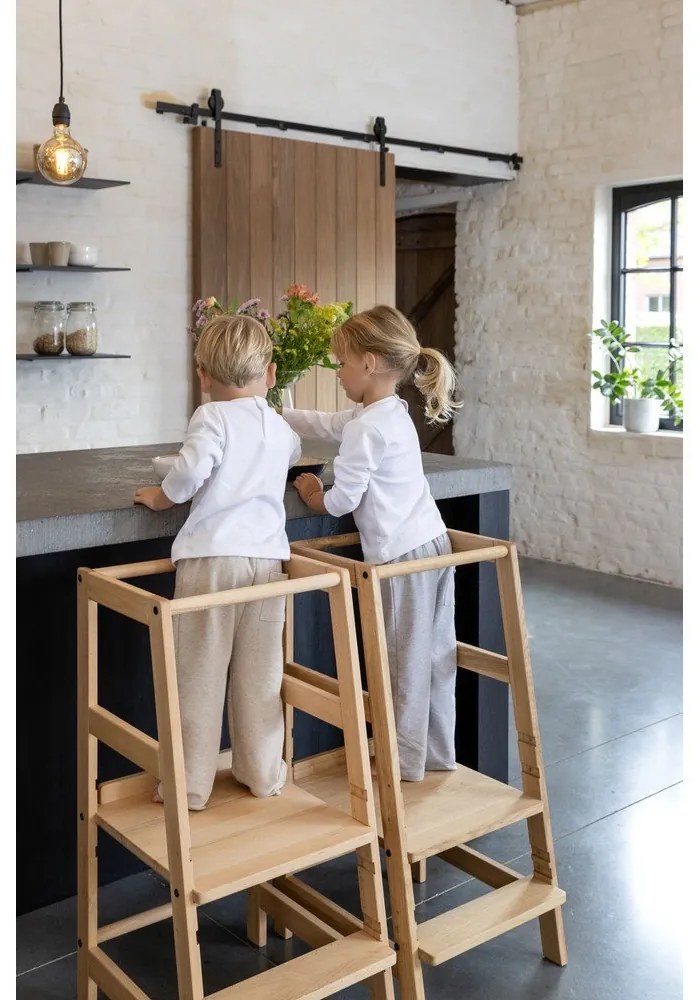 Učiaca veža z dubového dreva v prírodnej farbe Forrest – Vipack