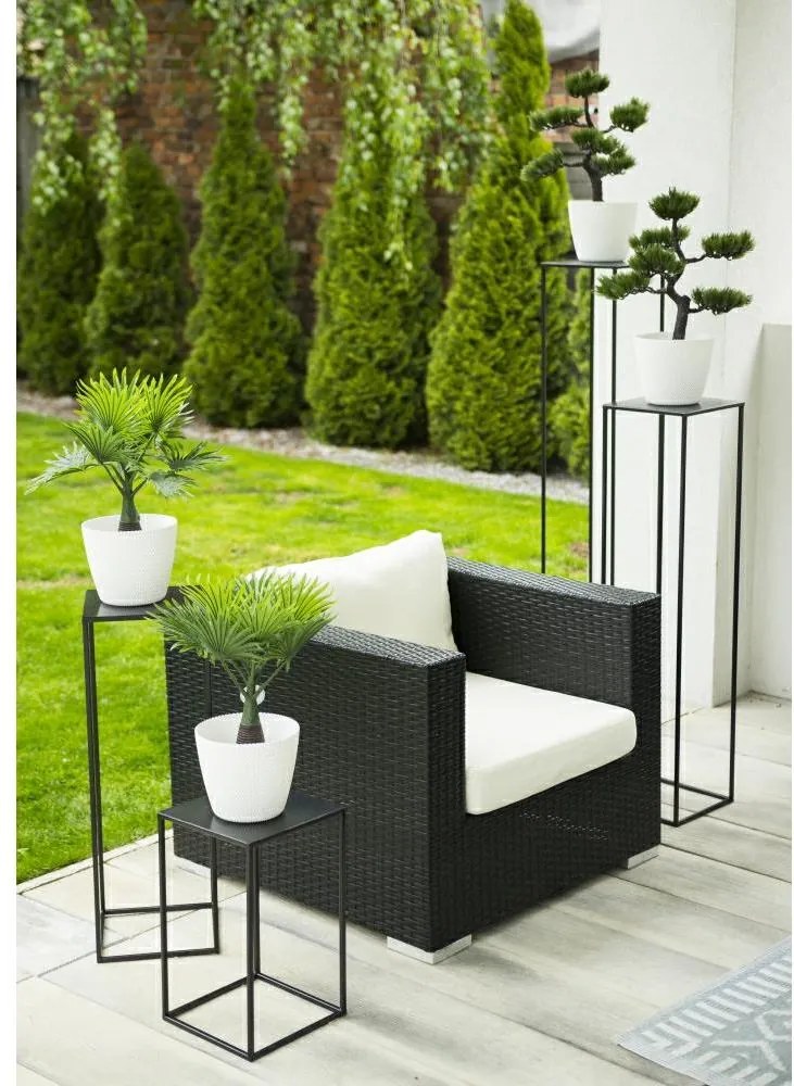 STOJAN NA KVETINÁČ SIMPLE 70X24X24 CM ČIERNA