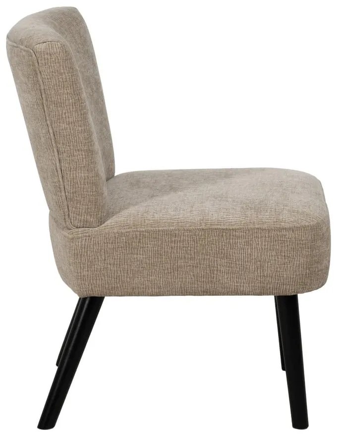 Béžové ženilkové kreslo – Ixia