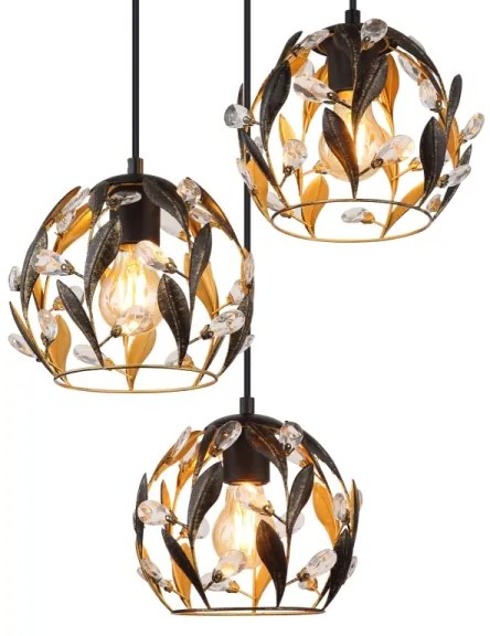 Globo 15759-3HR - Luster na lanku MIKA 3xE27/40W/230V pr. 41 cm