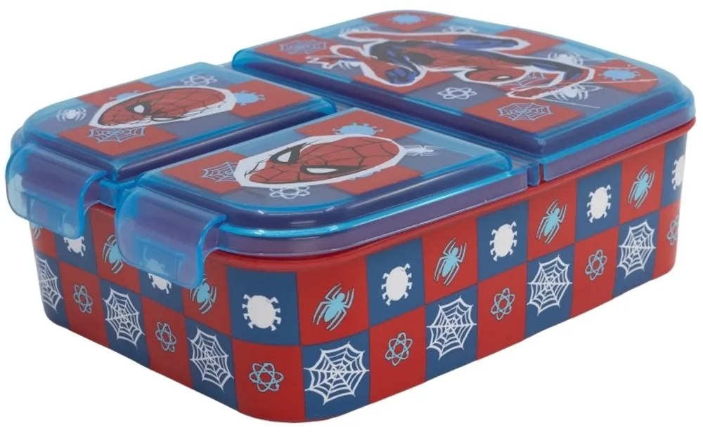 Multibox na desiatu Spiderman Arachnid s 3 priehradkami