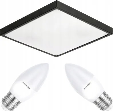 Stropné LED svietidlo do panela 2xe27 = 20w + žiarovky súčasťou balenia