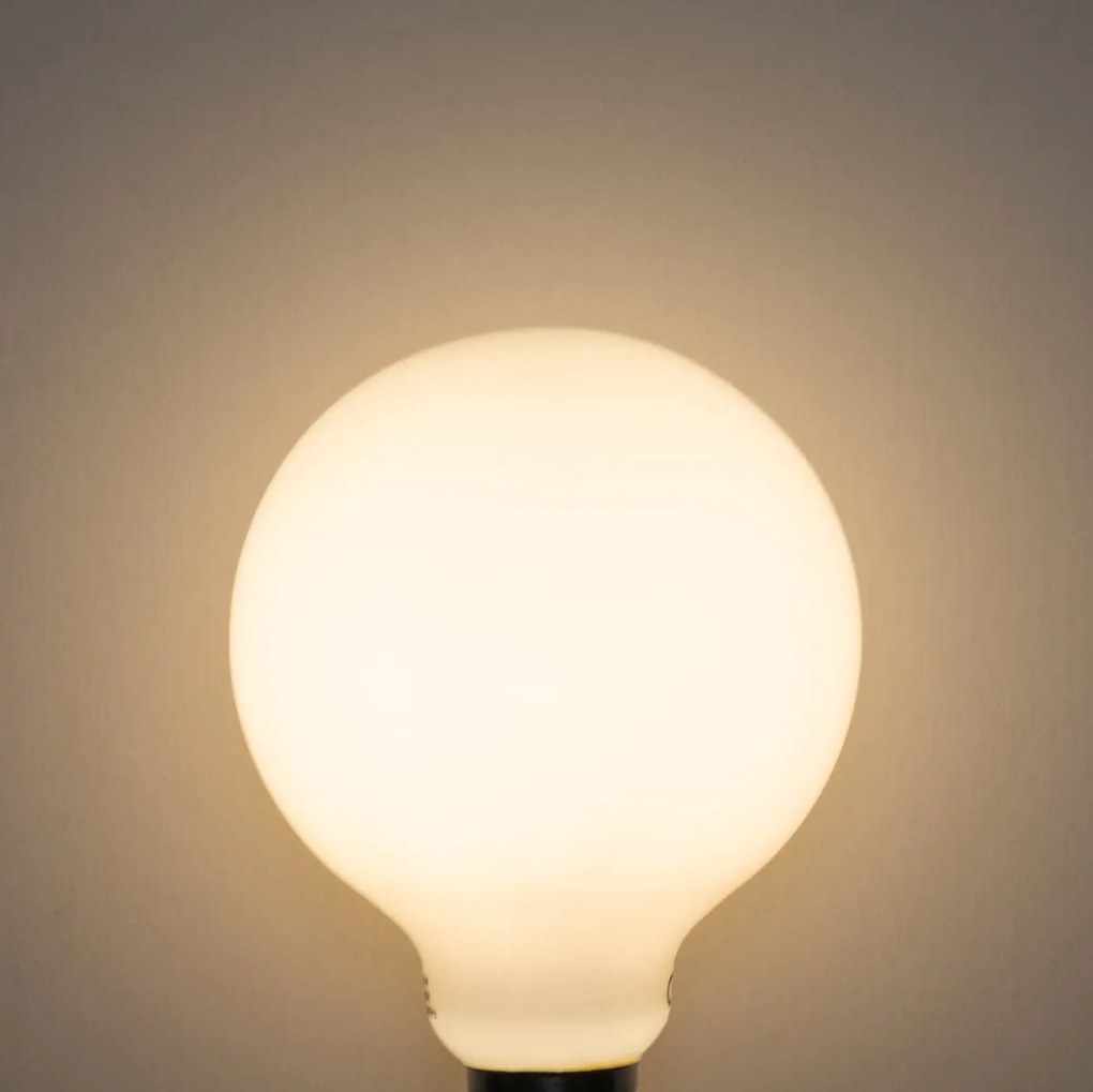 Sada 5 ks E27 3-stupňová stmievateľná LED žiarovka opálové sklo G95 4W 450lm 3000K