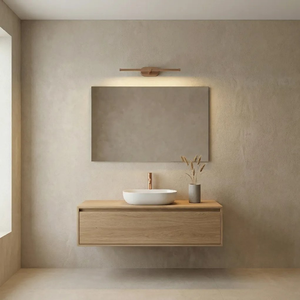 Toolight Toolight, LED nástenné svietidlo 40cm, 13W, 4000K, 1000lm, APP1895-1W, medená matná, OSW-66050