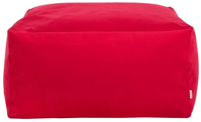 Plyšová taburetka červená