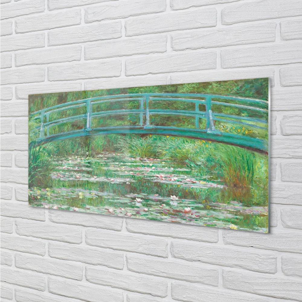 Sklenený obklad do kuchyne Art maľované bridge 120x60 cm